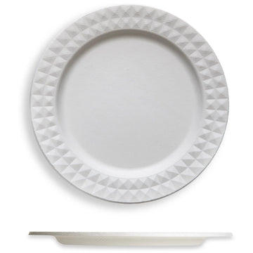 Jungle JP621423 Decor Plate, 9" Diameter, White, 100/Sample - Default Title