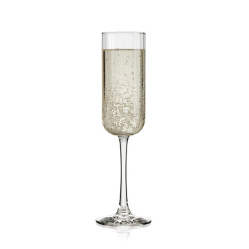 Libbey 7403 Linear Flute Glass, 7.5 oz. - Clear