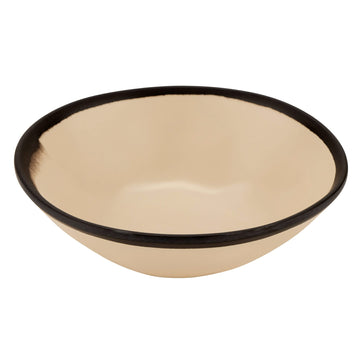 G.E.T. Enterprises B-180 GET Pottery Market Melamine Salad Bowl, 16 oz. - Beige