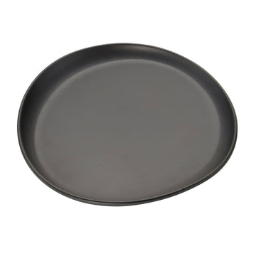 G.E.T. Enterprises CS-610 GET Riverstone Melamine Plate, 6" Diameter - Black Gray