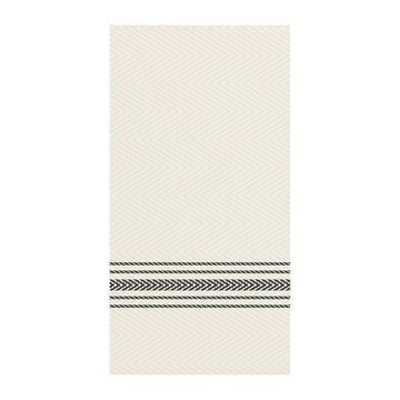 Hoffmaster Tissue Dinner Napkin, 100/Pack - Black White