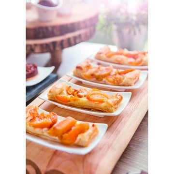 Arcoroc R0736 Appetizer Porcelain Plate Arc Cardinal, 2 3/4" x 5 5/8", 6/Pack - Default Title