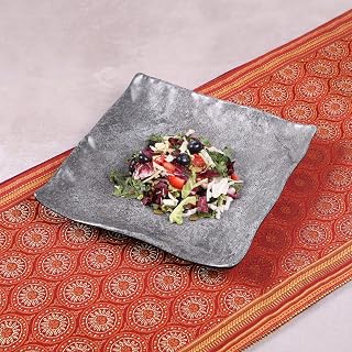 Elite Global Solutions D10134SQ-CO Square Plate, 10" sq. x 1 3/4" h., Melamine, Coal (Pack of 6)