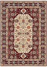 Oriental Weavers Lilihan Wool Blend Area Rug - 1802W - 6'7" x 9'6" - in Red/Ivory - Vintage Inspired, Wool Blend, Dining, Living Room Rug