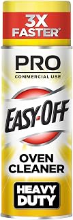 Easy-Off Professional Oven & Grill Cleaner, Removes Tough Burnt on Food and Grease, Lemon Scent, 24 Oz Can