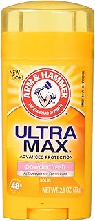 Arm & Hammer Arm and Hammer Ultramax Deodorant and Antiperspirant - Powder Fresh, 2.60 Ounce (Pack of 4)