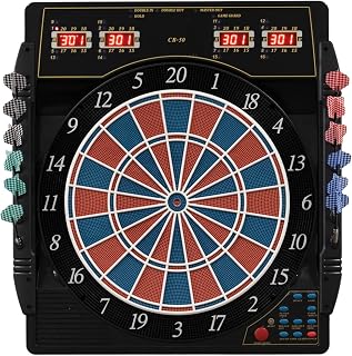 Karella Dart Machine CB-50, Electronic Dartboard with 27 Games and 159 Game Variations, Exact Tournament Dimensions in 2-Hole Design, Professional Device
