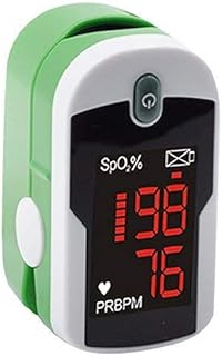 Concord Fingertip Pulse Oximeter with Reversible Display - Blood Oxygen Saturation Monitor with Carrying Case, Batteries and Lanyard - Easy to Use, Accurate SpO2 & Pulse Measurement (Emerald)