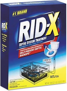 Reckitt RID-X Septic Treatment, 2 Monthly Doses, 19.6 oz (Pack of 6)
