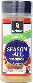 Morton Salt Season-All Seasoned Salt, Garlic, 7.5 Ounce (Pack of 6)