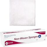 Non-Woven Sponges, Non-Sterile Gauze, 2x2 and 4 Ply, Perfect for Facial Needs, Skin Treatment, & Wound Care, Made from Highly Absorbent Materials, 1 Sleeve of 200 Dynarex Non-Woven Sponges