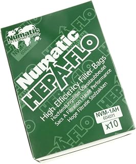 NaceCare 604011 Hepa-Flo Vacuum Bags for Numatic RSV, RBV & Latitude 130 Backpack Vacuums (Pack of 10)