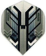 Pentathlon Black/Clear Standard Dart Flights - 3 Sets (9 Flights) - 100 Micro Ex-Tough Style 3