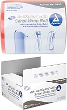 Dynarex Multipurpose ActiSplints - Reusable Waterproof First Aid Splints for Emergency Medical Supplies & Sports Medical Kit - 4¼" × 36" Rolled Splint and 2" x 5 Yards Sensi-Wrap, Case of 50