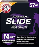 Arm & Hammer Slide Platinum Easy Clean-Up Clumping Cat Litter, 37 Lbs