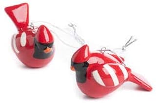 Bulk Case of 288 Ceramic Cardinal Ornaments for Holiday Decorations and Crafting