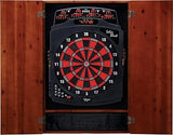 Viper Metropolitan Cinnamon Soft Tip Dartboard Cabinet and Viper Solar Blast Electronic Dartboard