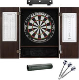Viper Espresso Metropolitan Steel Tip Cabinet, Viper Razorback Sisal Dartboard,