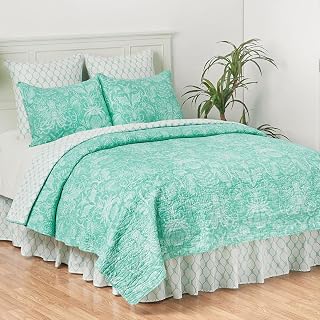 Victoria Bay Coastal Quilt Bed Set - Twin 26" Wx20 L