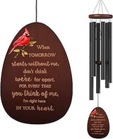 Suntimber Cardinal Memorial Wind Chimes for Loss of Loved One Sympathy Gift