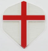 Clear England, Saint George 100 Micron Standard Dart Flights - 3 Sets (9 Flights)