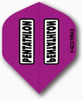 Pentathlon HD150 Purple Standard Dart Flights - 3 Sets (9 Flights) - 150 Micron Ex-Tough