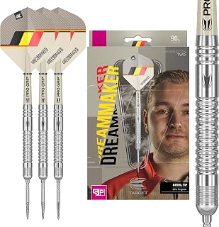 Target Darts Dimitri Van den Bergh Dream Maker G2 21G 90% Tungsten Swiss Point Steel Tip Darts Set
