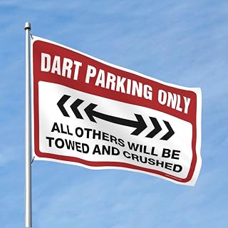 Cool Flags For College Dorm Dart Parking Only Flag Playroom Furniture Funny Gifts For Boss (Size : 30X45CM)