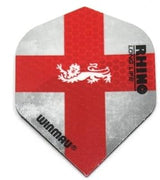 3 Sets (9 Flights) Winmau Rhino Saint George, England Standard Dart Flights - 100 Micron