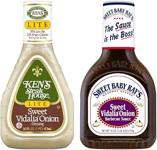 Variety, 1 Ken's Steak House Sweet Vidalia Onion Dressing, 16 OZ, 1 Sweet Baby Rays Vidalia Barbecue Sauce,18 OZ, 1 CT