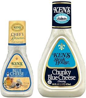 Variety, 1 Ken's Steak House Chef's Reserve Blue Cheese With Gorgonzola Dressing, 9 FL OZ, 1 Ken's Steak House Chunky Blue Cheesy Dresssing, 16 FL OZ, 1 CT