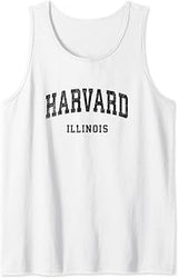 Harvard Illinois IL Vintage Athletic Sports Design Tank Top