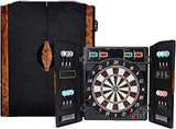 Electronic Dart Board, Digital Soft Tip Dart Boards, Decorative Dart Board Cabinet Set, with 12 Soft Tip Dart Board and 150 Dart Head, 51 x 6.2 x 59.6 cm