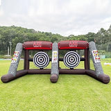 Inflatable Axe Throwing Game Inflatable Ball Toss Target Dart Board with 24 Axes+16 Toss Ball+ 8 Soccer Balls for Interactive Sport Games, Double Darts for 2 Players