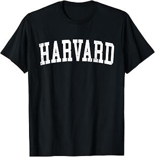 Vintage Harvard IL Distressed White Varsity Style T-Shirt