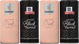 Morton All-Natural Himalayan Pink Salt & McCormick Pepper Shakers, 5.25 Ounce (Pack of 2)