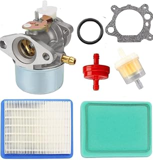 Generic BXparts Carburetor for Devilbiss Ex-Cell 2321 2300 EXVRB2321 Pressure Washer 6.0hp Engine Carb Gasket Fuel Filter Clamp, sliver