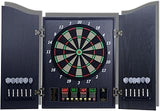 Electronic Dart Board Set with Cabinet, Double Wood Door Panel Electric Darts Machine, Darts Game with LED Display, Suitable for Parties and Game Nights