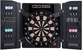 Electronic Dart Board, Built in Cabinet Doors with Integrated Scoreboard, Dart Storage for 12 Darts, for Professional Dart Games