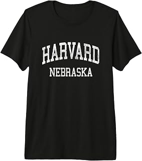 Harvard Nebraska NE Vintage Athletic Sports Design Premium Tri-blend T-Shirt