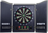 Electronic Dart Board Set with Cabinet, Double Wood Door Panel Electric Darts Machine, Darts Game with LED Display, Suitable for Parties and Game Nights
