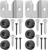 Cosmos 2 Set Dartboard Bracket Hanging Kits Stainless Steel Dart Board Mounting Hardware Kits Wall Mounted Dartboard Holder with Screws and Pads, Dart Board Display Stand Dartboard Accessories