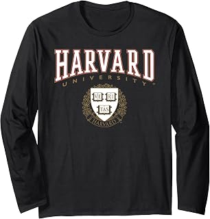 Harvard University Classic Crest Long Sleeve T-Shirt