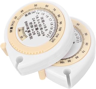 ORFOFE Dual-Sided Soft Tape Measure for Body 2pcs Health Tape Measure 1.5m Reel Accurate Waist Body Measurements Auto-Retractable for Fitness Tracking