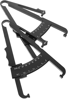 Ipetboom 2pcs Dual Scale Fat Caliper Measure Tool Tester Skinfold Caliper Portable for Accurate Body Measurement
