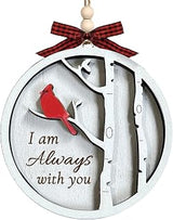 Cardinals Gifts, Red Cardinal Wooden Memorial Ornaments, Sympathy Gifts for Loss of Loved One, Grief Gifts, Bereavement Gift Ideas, Remembrance Memorial Gift for Loss of Mom, Cardinal Christmas Decor