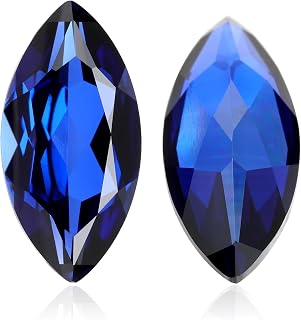 Lab-Grown Sapphire, Ruby, Marquise Cut Loose Stone, For Jewelry DIY Making, Earrings, Necklaces, Bracelets, Rings
