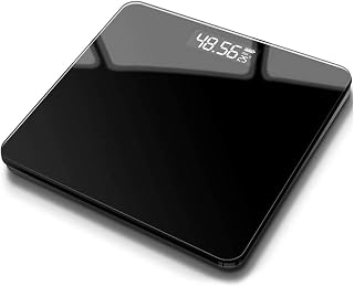 Bathroom Scale, Highly Accurate Digital Body Measures Weight up to 400 lbs, Sensor with Temperature