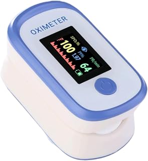 Pulse Oximeter with Respiration and OLED Display, Oximetro Fingertip Oxygen Monitor for Accurate SpO₂ and Respiration Rate Monitoring