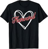 Harvard Heart Men Women Kid Vintage T-Shirt